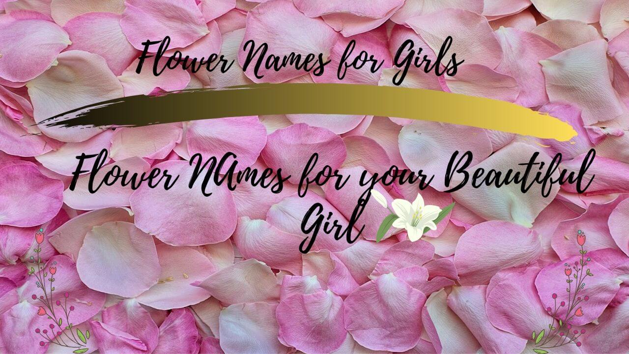 Flower Names for Girls | Beautiful flower names for your cute girl