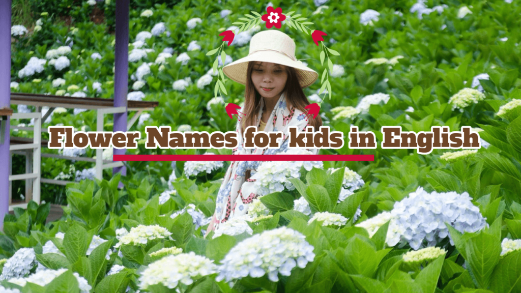 flower names for kids in english